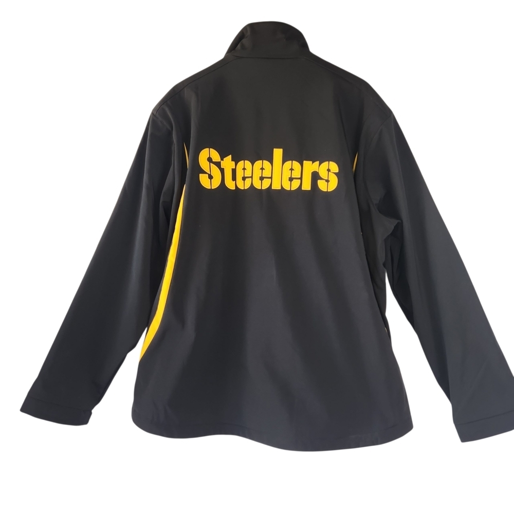 NFL Pittsburgh Steelers Black and Gold Performance Jacket Zip Up XXL